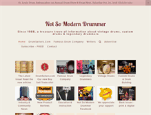 Tablet Screenshot of notsomoderndrummer.com